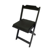 Conjunto Dobrável 70X70 Com 4 Cadeiras Estofadas Preto - 7