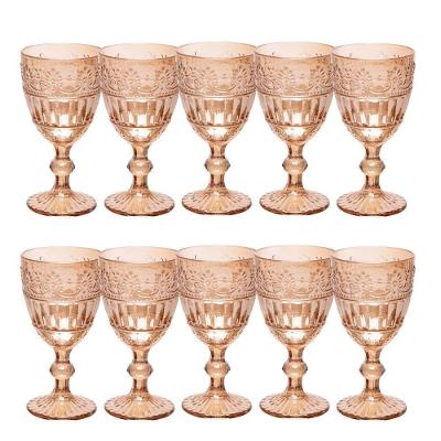 Jogo 10 Taça De Cristal Ecológico Para água E Suco Mauve 320ml âmbar Wolff