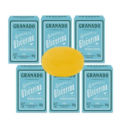 Kit 6 Sabonetes Em Barra 90g Glicerina Tradicional Vegetal Granado