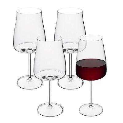 Jogo 4 Taça De Vinho De Cristal Ecológico Alex 400ml Wolff