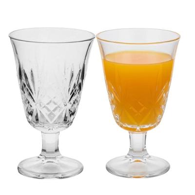 Jogo 2 Taça De Vidro Para água Suco Turim Lotos Em Casa Tem 230ml