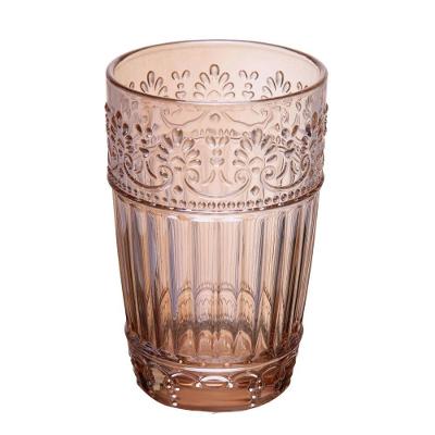 Copo De Cristal Para água Suco Mauve 350ml âmbar Wolff