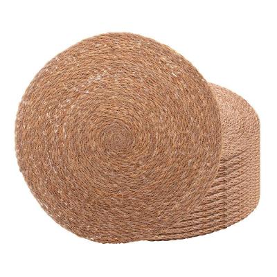 12 Lugar Americano Sousplat Redondo De Fibra Natural Para Mesa Wolff Trançado 37cm