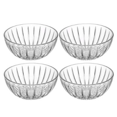 Jogo 4 Bowl De Cristal Ecológico Mini Tigela Cumbuca Transparente Wolff 100ml