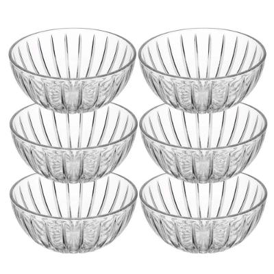 Jogo 6 Bowl De Cristal Ecológico Mini Tigela Cumbuca Transparente Wolff 100ml