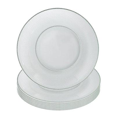 Jogo 8 Prato De Sobremesa De Vidro Gema 19,5cm Class Home