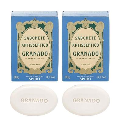 Kit 2 Sabonete Antisséptico Granado Em Barra 90g Sport Vegetal