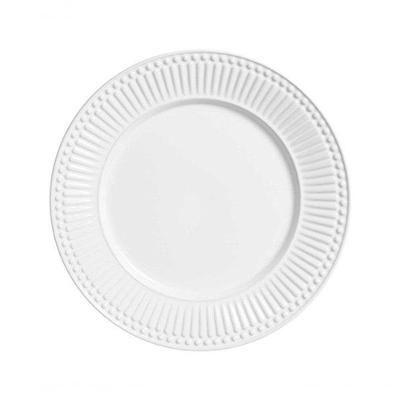 Prato Raso Roma Branco Cerâmica Porto Brasil 26cm
