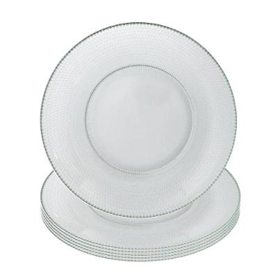 Jogo 6 Prato De Sobremesa De Vidro Gema 19,5cm Class Home