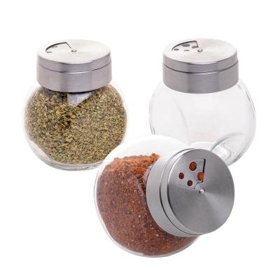 Kit 3 Pote De Vidro Porta Temperos De Vidro Transparente Com Tampa Inox 200ml Lyor