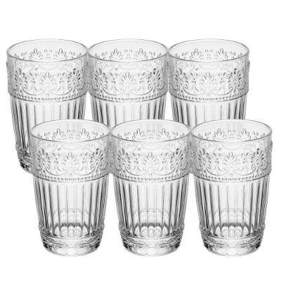 Jogo 6 Copo De Cristal Para água Suco Mauve 350ml Transparente Wolff