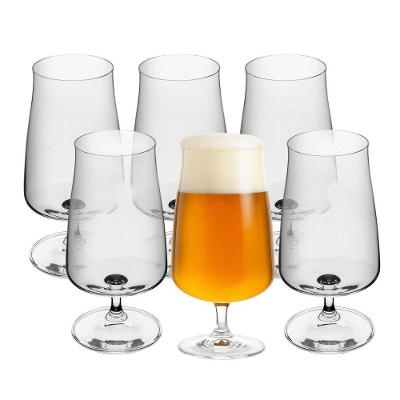 Jogo 6 Taça De Cerveja Chopp De Cristal Ecológico 380ml Wolff