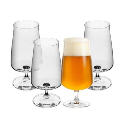 Jogo 4 Taça De Cerveja Chopp De Cristal Ecológico 380ml Wolff