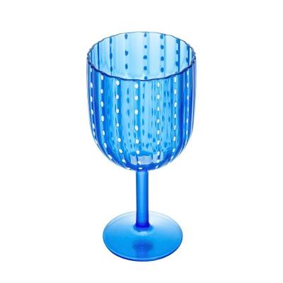 Taça De Acrílico Para água Orquídea Azul 350ml Wolff