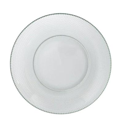 Prato Raso De Vidro Gema Plus Transparente 25cm Class Home