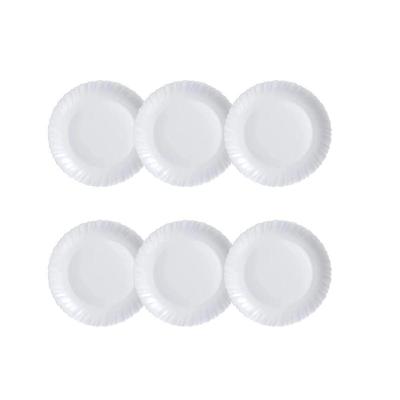 Jogo De Prato Sobremesa 19cm Branco - Arcoroc Feston (6 Peças)