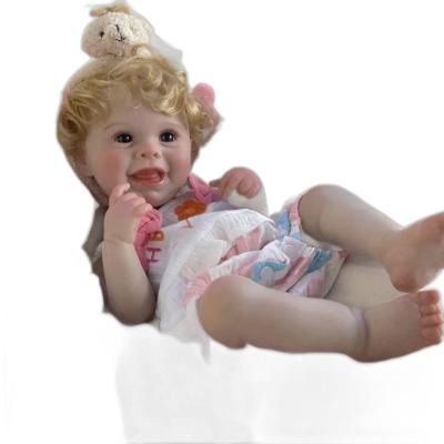 Bebê Reborn Menina, Sorrindo, Cabelo Fio A Fio Implantado, Realista