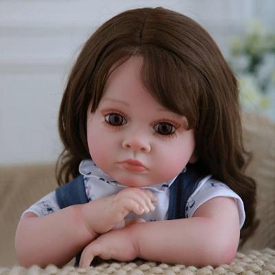 Bebê Reborn Menina , Olhos Abertos, 100% Silicone, Realista