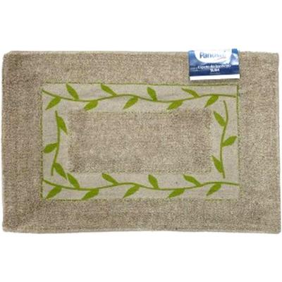 Tapete De Banheiro Slim Algodão 40x60cm Folhas