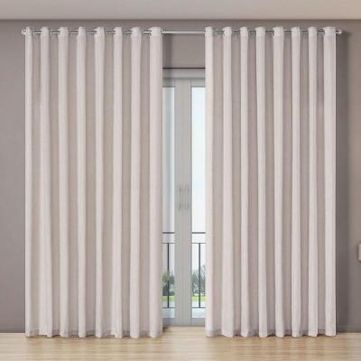 Cortina Voil Gaze De Linho 4,00 M X 2,70 M 100% Poliéster - Bege