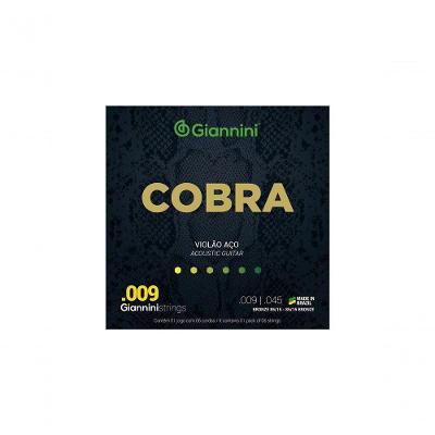 Encordoamento Violão Cobra Aço .009 Bronze Geewak