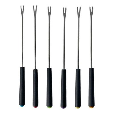 Garfinhos Para Fondue Aço Inox - Cartela Com 6 Unidades