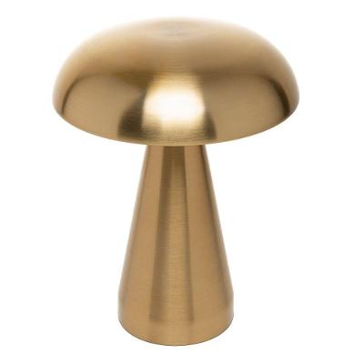 Luminária de Mesa Led Mushroom com 3 Tons de Luz Usb Dourado Lyor