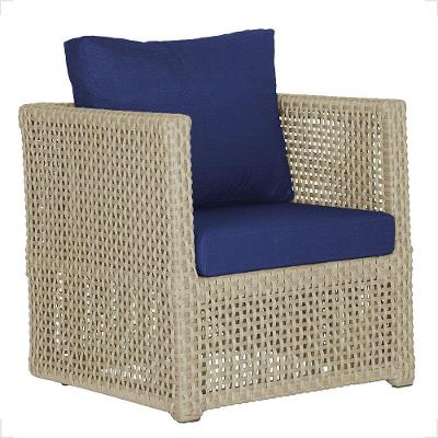 1 Poltrona Madri Alumínio Corda Náutica Estofado 10 Trama Rami