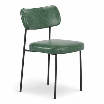 Cadeira Sala De Jantar Lila Estofada Com Encosto Couríssimo Verde - Desk Design