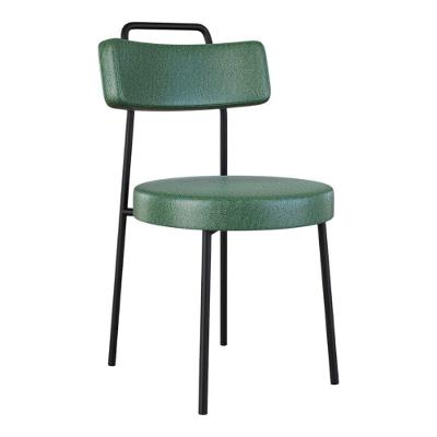 Cadeira Sala De Jantar Kobe Estofada Com Encosto Couríssimo Verde - Desk Design