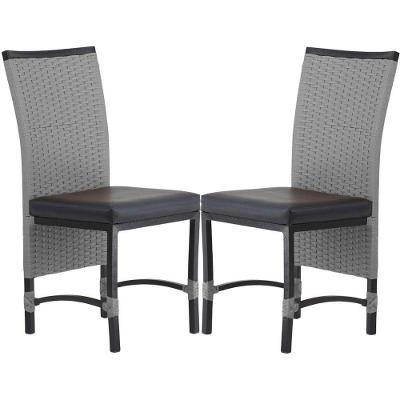 2 Cadeira Corda Náutica Saia Longa Cozinha área Edícula Cinza