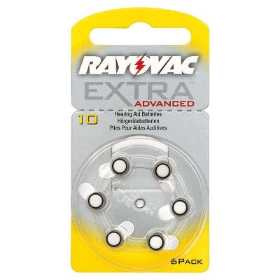 Pilha Auditiva Rayovac Sem Mercúrio Tamanho 10 Com 6 L10-6lazm