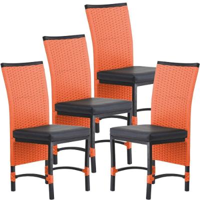 4 Cadeira Corda Náutica Saia Longa Cozinha área Edícula Terra Cota