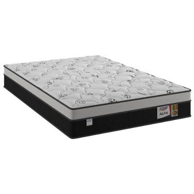 Colchão De Casal Alfa Molas Ensacadas Plumatex Preto/branco