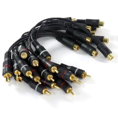 Cabo Y Rca Fêmea X2 Rca Macho 20cm