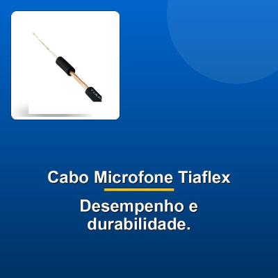 Tiaflex Cabo Microfone Mono Espiralado 100m 0,75mm