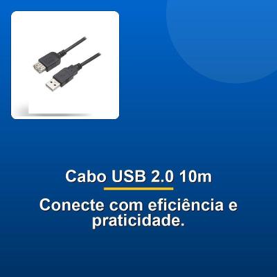 Cabo Nwt Usb A Macho P- Usb A Fêmea 2.0 10m