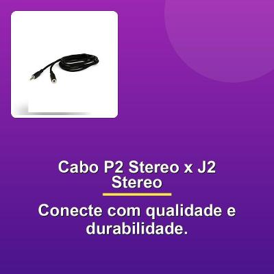 Cabo P2 Stereo X J2 Stereo Níquel