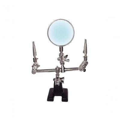 Lupa Suporte Pinças 3x Hikari Hl-s10
