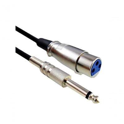 Cabo Microfone 5m Níquel P10 Mn+cannon Fêmea