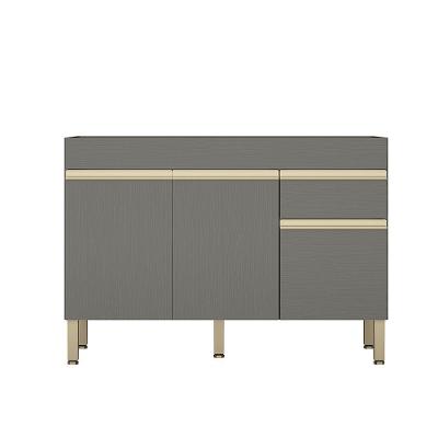 Balcão (sem Tampo) 120cm 3 Portas 1 Gaveta Line - Ssx Multicoisas Gris-gris