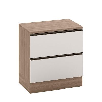 Balcão 1 Porta 1 Gaveta (com Tampo) 80cm Etna Carvalho Oak Off White - Ssx Multicoisas