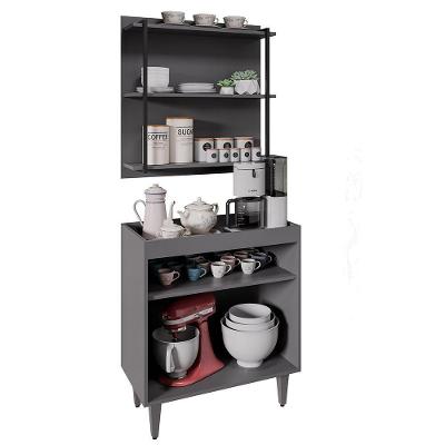 Painel Organizador 3 Prateleiras Clara - Ssx Multicoisas Grafite