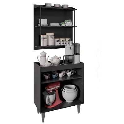 Painel Organizador 3 Prateleiras Clara - Ssx Multicoisas Preto