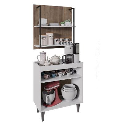 Painel Organizador 2 Prateleiras Clara - Ssx Multicoisas Branco - Freijó