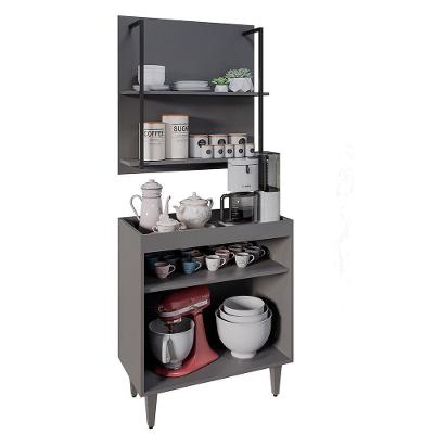 Painel Organizador 2 Prateleiras Clara - Ssx Multicoisas Grafite