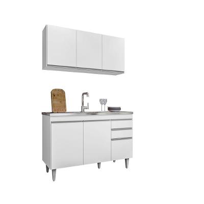 Balcão Gabinete Para Pia 120cm 2 Portas Melissa - Ssx Multicoisas Branco
