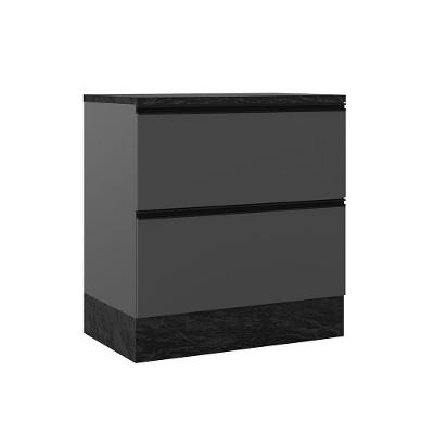 Balcão 1 Porta 1 Gaveta (com Tampo) 80cm Etna - Ssx Multicoisas Grafite