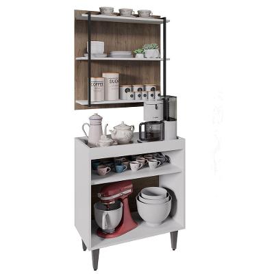 Painel Organizador 3 Prateleiras Clara - Ssx Multicoisas Branco - Freijó