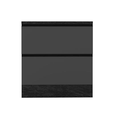 Balcão 1 Porta 1 Gaveta (com Tampo) 80cm Etna Grafite - Ssx Multicoisas